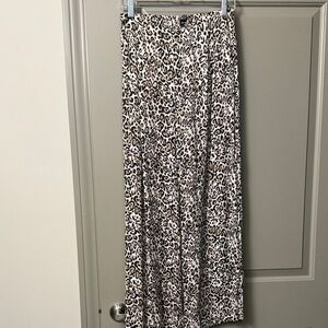 Maeve Animal Print Straight Leg Pants